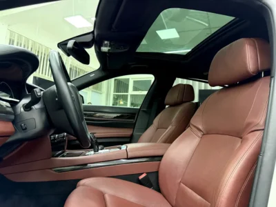 2015 BMW 7-Series 750li Exclusive 8 Cylinders Petrol Engine White Red Sedan GCC Specs