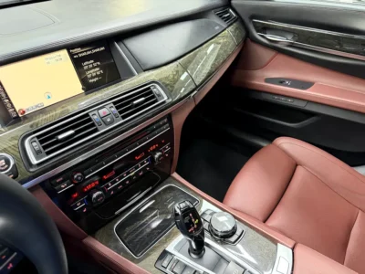 2015 BMW 7-Series 750li Exclusive 8 Cylinders Petrol Engine White Red Sedan GCC Specs