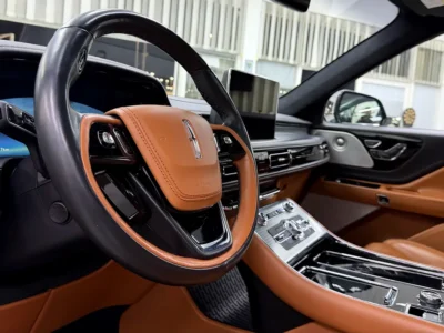 2022 Lincoln Aviator Presidential 6 Cylinders Petrol Engine Grey Brown SUV GCC Specs Top Range