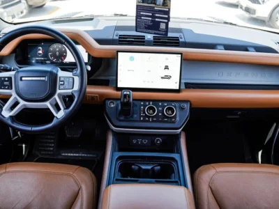 2023 Land Rover Defender 3.0L Turbocharged Inline-6 Petrol Engine White Tan SUV GCC