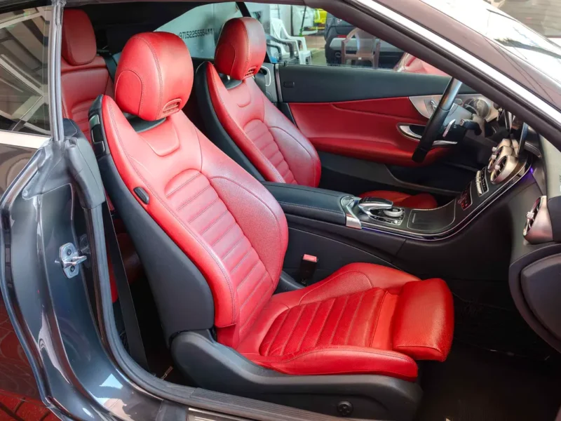 2019 Mercedes-Benz C-Class C 300 Cabriolet 4 Cylinders Petrol Engine Black Red Convertible