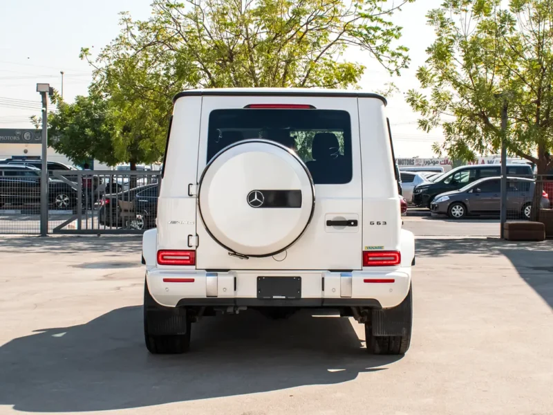 2019 Mercedes-Benz G-Class G 63 AMG V8 Biturbo Petrol Engine White Black SUV