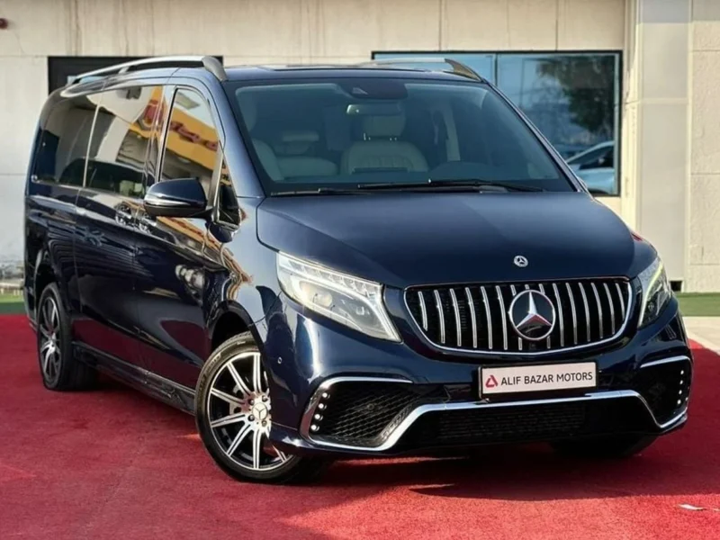 2022 Mercedes-Benz V 250 VIP Std 2.1 Litres 4 Cylinders Petrol Engine Blue White Van GCC Specs
