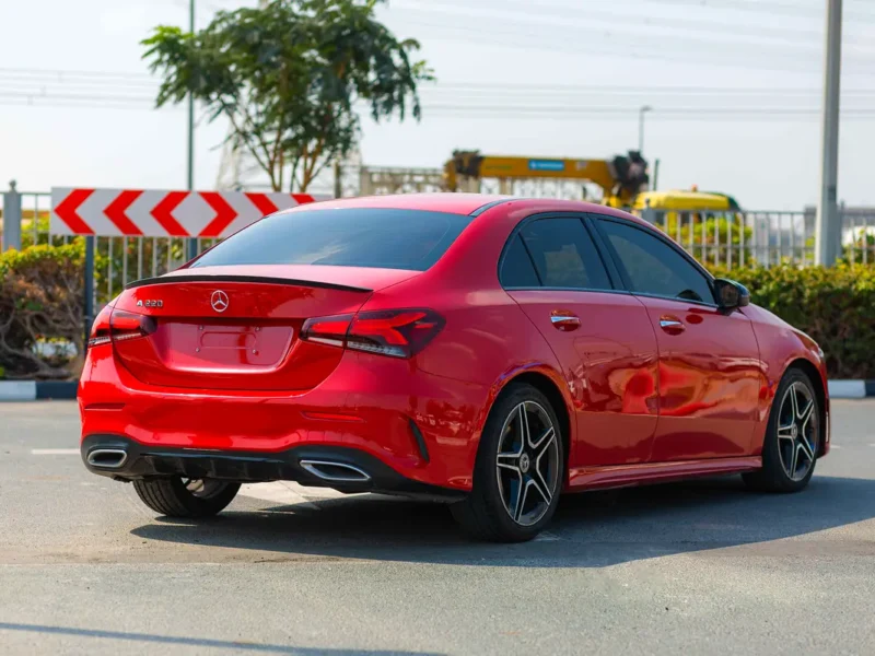 2020 Mercedes-Benz A-Class A 220 AMG 4MATIC 4 Cylinders Engine Red Black Hatchback