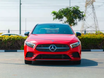 2020 Mercedes-Benz A-Class A 220 AMG 4MATIC 4 Cylinders Engine Red Black Hatchback