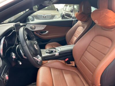 2017 Mercedes-Benz C200 2.0-liter turbocharged 4-cylinder Engine White Tan Convertible