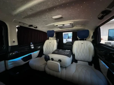 2022 Mercedes-Benz V 250 VIP Std 2.1 Litres 4 Cylinders Petrol Engine Blue White Van GCC Specs