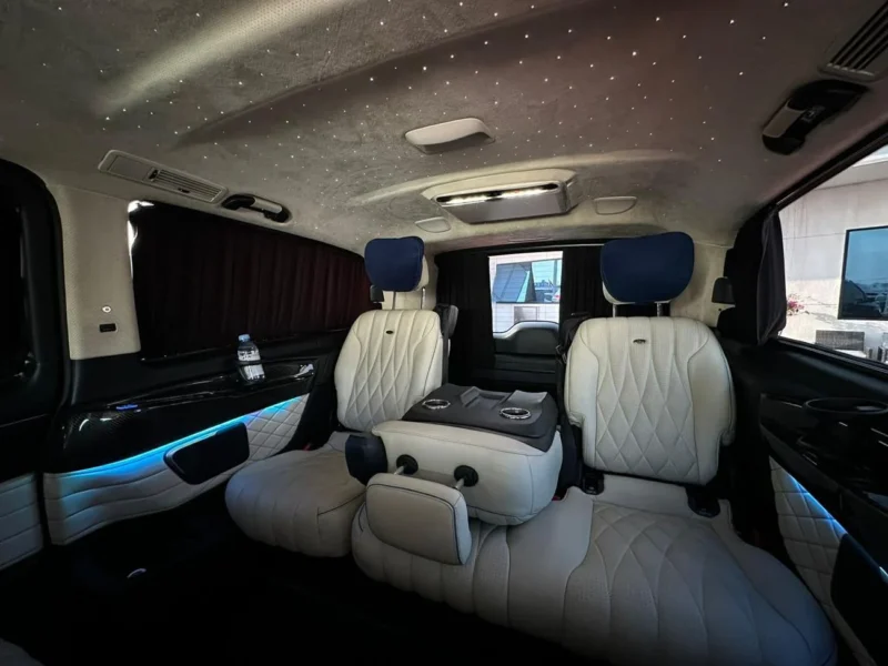 2022 Mercedes-Benz V 250 VIP Std 2.1 Litres 4 Cylinders Petrol Engine Blue White Van GCC Specs