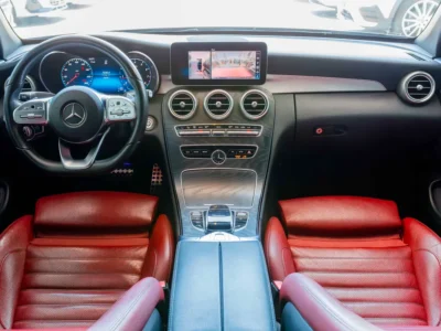 2019 Mercedes-Benz C-Class C 300 Cabriolet 4 Cylinders Petrol Engine Black Red Convertible