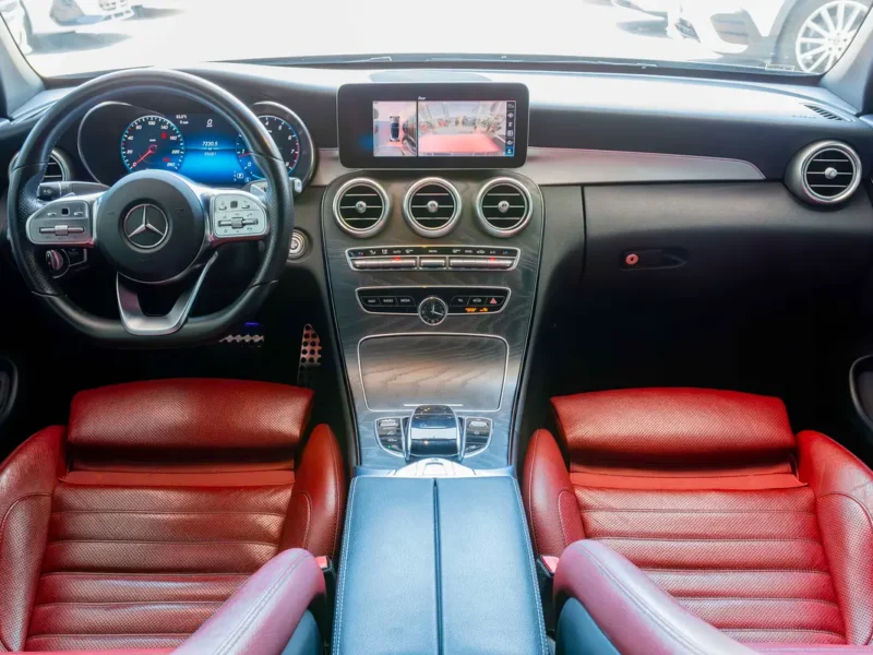 2019 Mercedes-Benz C-Class C 300 Cabriolet 4 Cylinders Petrol Engine Black Red Convertible