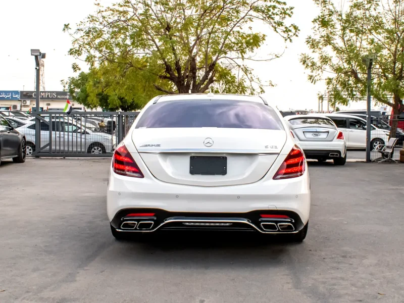 2018 Mercedes-Benz S-Class S 63 AMG 8 Cylinders Petrol Engine White Black Sedan