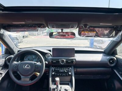 2025 LEXUS IS300 2.0 Litres 4 Cylinders Petrol Engine White Red Sedan GCC Specs