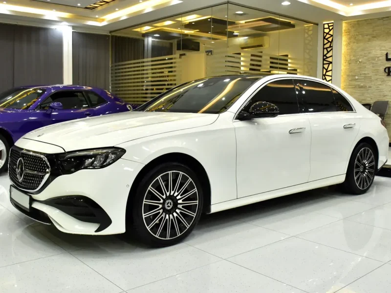 2025 Mercedes-Benz E200 2.0-liter turbocharged 4-cylinder Petrol Engine White Tan Sedan