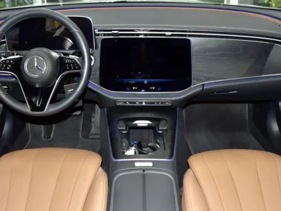 2025 Mercedes-Benz E200 2.0-liter turbocharged 4-cylinder Petrol Engine White Tan Sedan