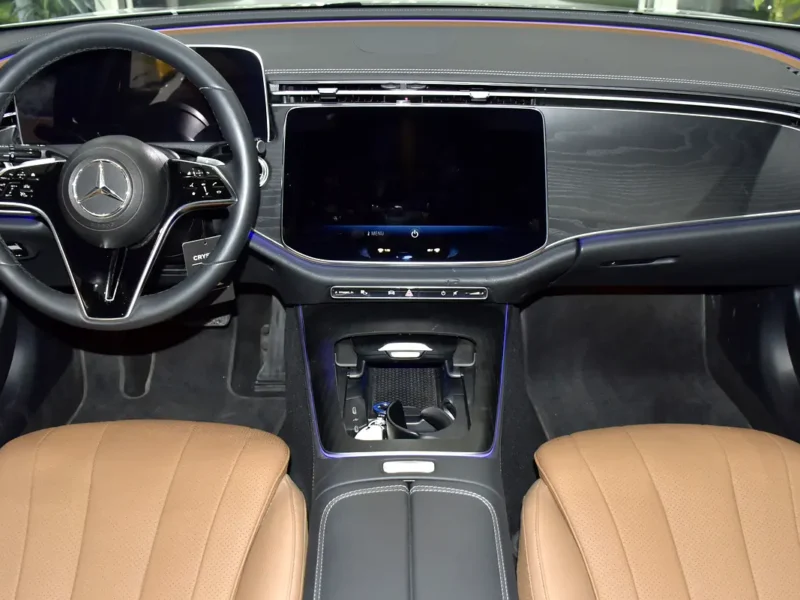 2025 Mercedes-Benz E200 2.0-liter turbocharged 4-cylinder Petrol Engine White Tan Sedan