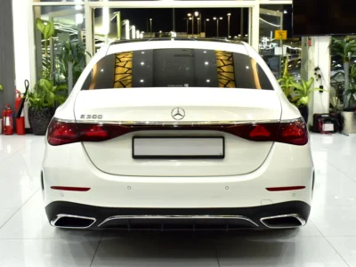 2025 Mercedes-Benz E200 2.0-liter turbocharged 4-cylinder Petrol Engine White Tan Sedan