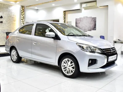 2021 Mitsubishi Attrage GLS 1.2 Litres 3 Cylinders petrol Engine Silver Grey Sedan GCC Specs