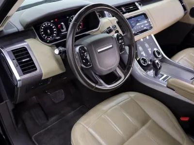 2019 Land Rover Range Rover Sport HSE 6 Cylinders Petrol Engine Black Beige SUV GCC Specs