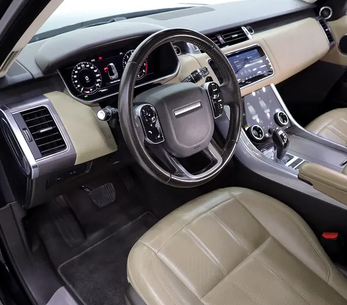 2019 Land Rover Range Rover Sport HSE 6 Cylinders Petrol Engine Black Beige SUV GCC Specs