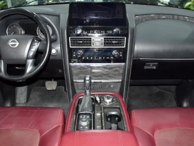 2023 Nissan Patrol SE Titanium 4.0 Litres 8 Cylinders Petrol Engine Black Red SUV GCC Specs
