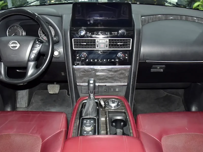 2023 Nissan Patrol SE Titanium 4.0 Litres 8 Cylinders Petrol Engine Black Red SUV GCC Specs