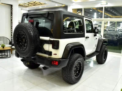 2012 Jeep Wrangler Sport 3.6 Litres 6 Cylinders Petrol Engine White Black Crossover GCC Specs