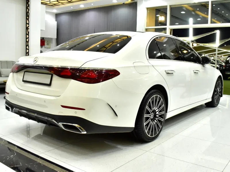 2025 Mercedes-Benz E200 2.0-liter turbocharged 4-cylinder Petrol Engine White Tan Sedan