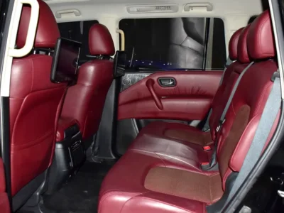 2023 Nissan Patrol SE Titanium 4.0 Litres 8 Cylinders Petrol Engine Black Red SUV GCC Specs