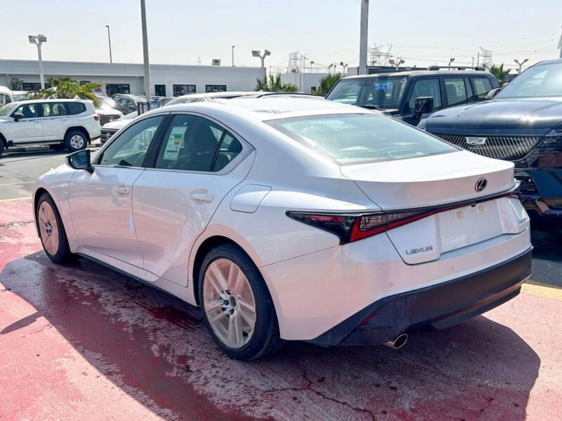 2025 LEXUS IS300 2.0 Litres 4 Cylinders Petrol Engine White Red Sedan GCC Specs