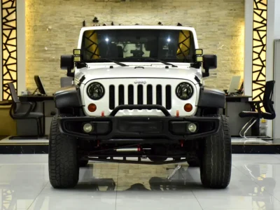 2012 Jeep Wrangler Sport 3.6 Litres 6 Cylinders Petrol Engine White Black Crossover GCC Specs