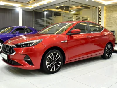 2023 JAC J7 Luxury 1.5L Turbocharged 4 Cylinders Petrol Engine Red Brown Sedan GCC Specs