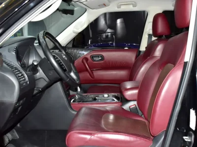 2023 Nissan Patrol SE Titanium 4.0 Litres 8 Cylinders Petrol Engine Black Red SUV GCC Specs