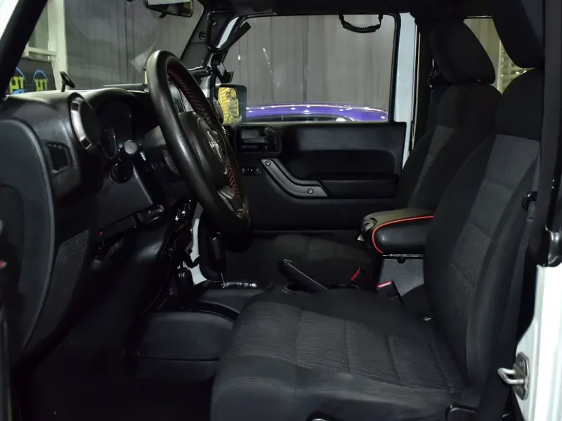 2012 Jeep Wrangler Sport 3.6 Litres 6 Cylinders Petrol Engine White Black Crossover GCC Specs