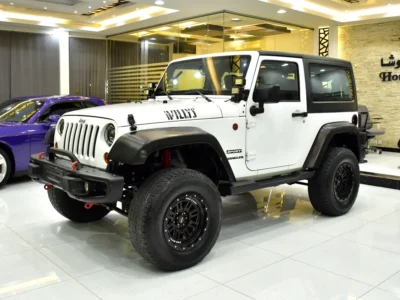 2012 Jeep Wrangler Sport 3.6 Litres 6 Cylinders Petrol Engine White Black Crossover GCC Specs