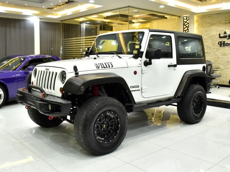 2012 Jeep Wrangler Sport 3.6 Litres 6 Cylinders Petrol Engine White Black Crossover GCC Specs