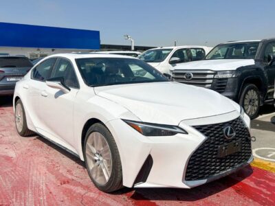 2025 LEXUS IS300 2.0 Litres 4 Cylinders Petrol Engine White Red Sedan GCC Specs
