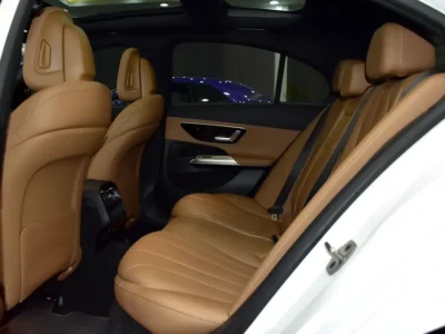 2025 Mercedes-Benz E200 2.0-liter turbocharged 4-cylinder Petrol Engine White Tan Sedan