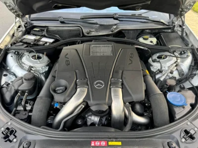 2012 Mercedes-Benz S-Class S 550 8 Cylinders Petrol Engine Silver Black Sedan 4 Auction Grade