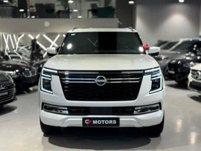2025 Nissan Patrol SE Titanium 4.0 Liters 6 Cylinders Petrol Engine White Tan SUV GCC Specs