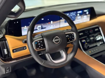 2025 Nissan Patrol SE Titanium 4.0 Liters 6 Cylinders Petrol Engine White Tan SUV GCC Specs