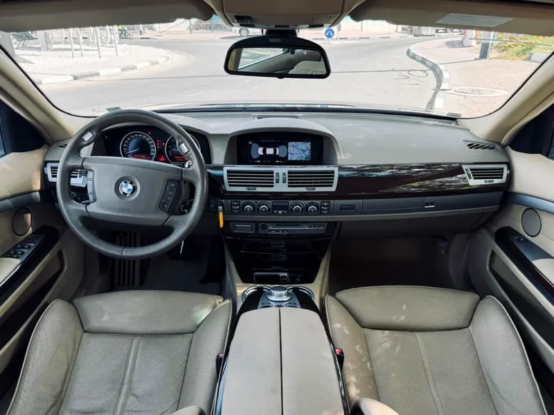 2007 BMW 7-Series 740i 4.0-liter V8 Petrol Engine Black Beige Sedan CLEAN TITLE