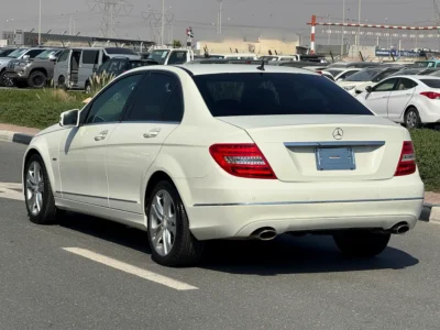 2012 Mercedes-Benz C-Class C350 3.5-liter Naturally Aspirated V6 Engine White Black Sedan