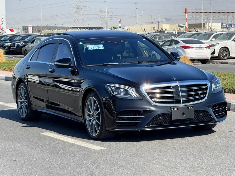 2019 Mercedes-Benz S-Class S 450 L 4MATIC 6 Cylinders Engine Black Sedan LWB Auction Grade 4.5/B