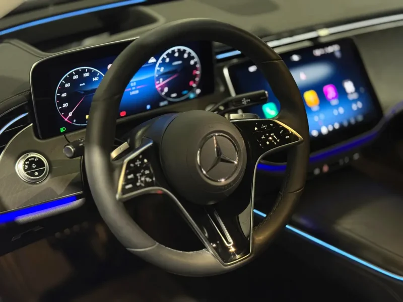 2025 Mercedes-Benz E-Class E 200 2.0L Turbocharged 4 Cylinders Petrol Engine White Black Sedan