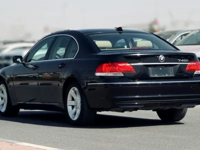 2007 BMW 7-Series 740i 4.0-liter V8 Petrol Engine Black Beige Sedan CLEAN TITLE