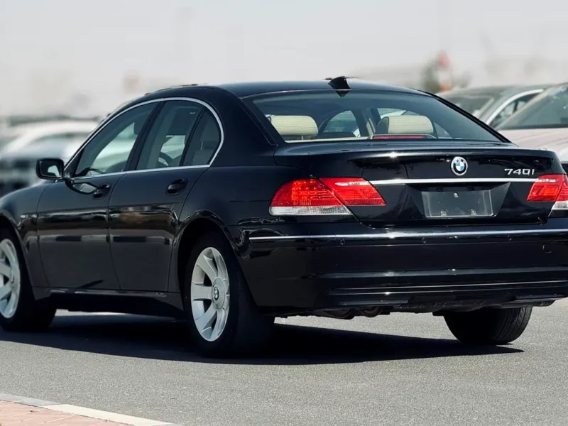 2007 BMW 7-Series 740i 4.0-liter V8 Petrol Engine Black Beige Sedan CLEAN TITLE