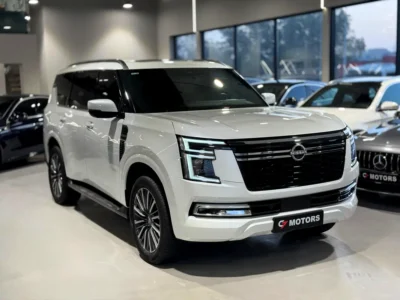 2025 Nissan Patrol SE Titanium 4.0 Liters 6 Cylinders Petrol Engine White Tan SUV GCC Specs