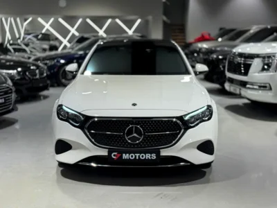 2025 Mercedes-Benz E-Class E 200 2.0L Turbocharged 4 Cylinders Petrol Engine White Black Sedan
