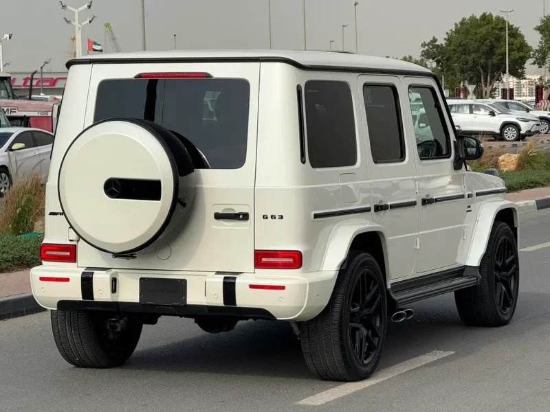 2021 Mercedes-Benz G-Class G 63 AMG 8 Cylinders Petrol Engine White SUV Neat and Clean Car