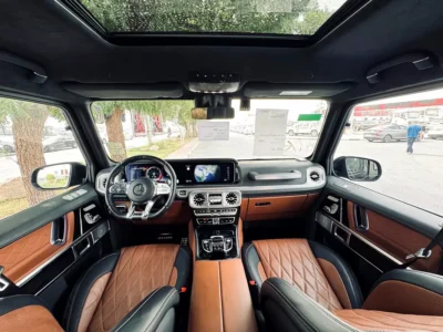 2022 Mercedes-Benz G-Class G 63 AMG 4.0L V8 Biturbo Petrol Engine Black Brown SUV